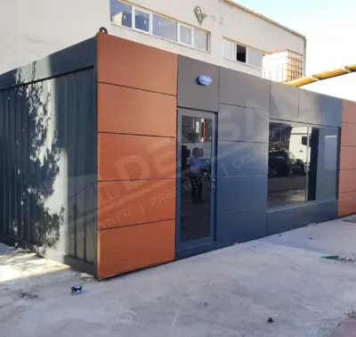 Konteyner Ofis - Kompozit Kaplamalı 350x700 cm